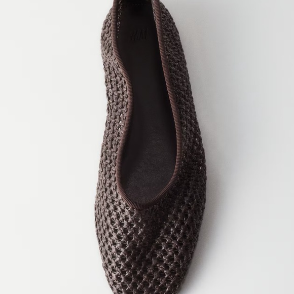 NWT H&M braided brown flats - Picture 2 of 6